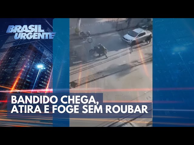 Bandido mata PM e foge sem roubar nada | Brasil Urgente
