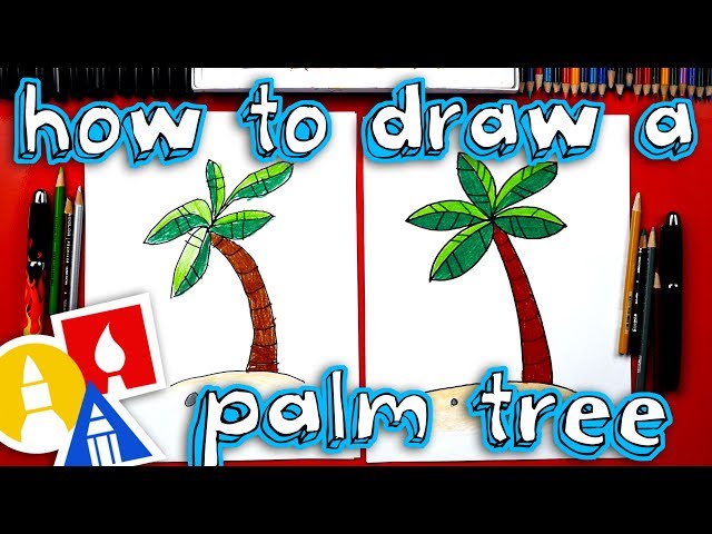 How To Draw A Palm Tree 🌴