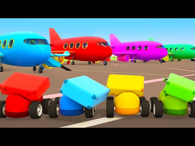 Full episodes of Helper cars cartoons for kids LIVE. Learn colors. Cars & trucks + street vehicles