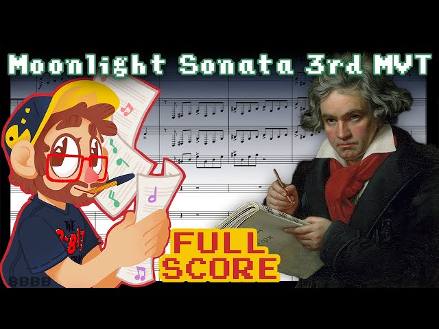 "Moonlight Sonata 3rd Mvt" Big Band Version Full Score Video - *SHEET MUSIC AVAILABLE TO DOWNLOAD!*