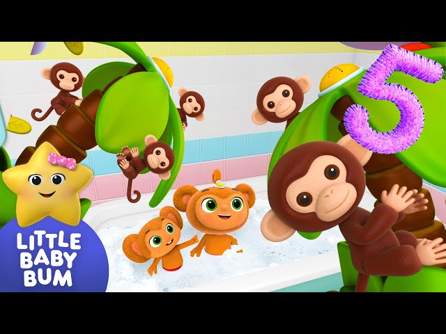 Five Little Monkeys ⭐ New Song!  | Little Baby Bum