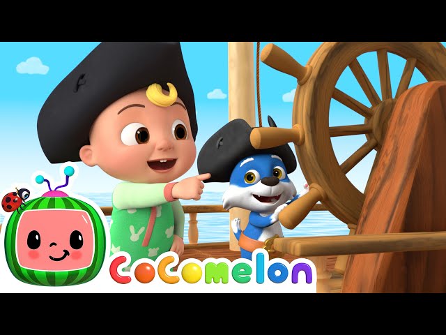 Animal Time Wheels on the Bus (Pirate Version) Song | CoComelon Animal Time | Animals for Kids
