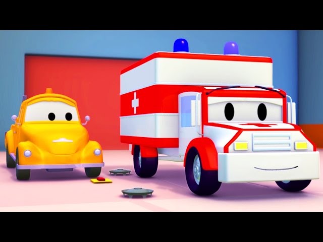 Tom The Tow Truck and the Ambulance in Car City | Trucks cartoon for children
