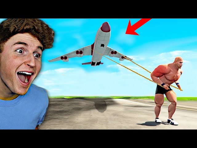 Playing GTA 5 As The Worlds STRONGEST MAN.. (GTA 5 Mods)