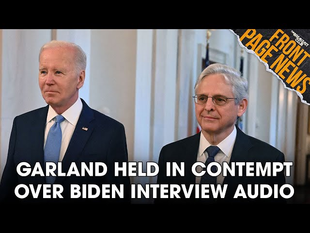 Biden's Attorney General Held In Contempt Over Interview Audio, Hunter Biden's Sentence Reduced?