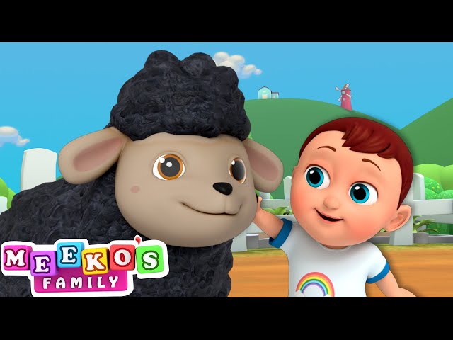 Baa Baa Black Sheep Song 😻 + Popular Nursery Rhymes | Meeko's Family