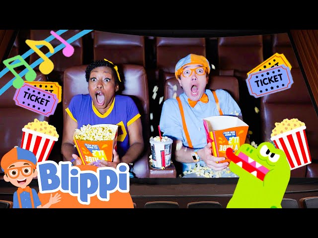 Going to Blippi's New Dinosaur Movie | Brand New BLIPPI and MEEKAH Songs for the Family