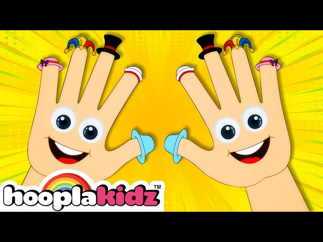 Thumbkin Finger Song + Finger Family Song By HooplaKidz