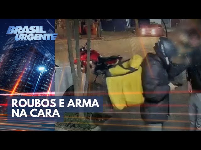 Três roubos em menos de 7 minutos | Brasil Urgente