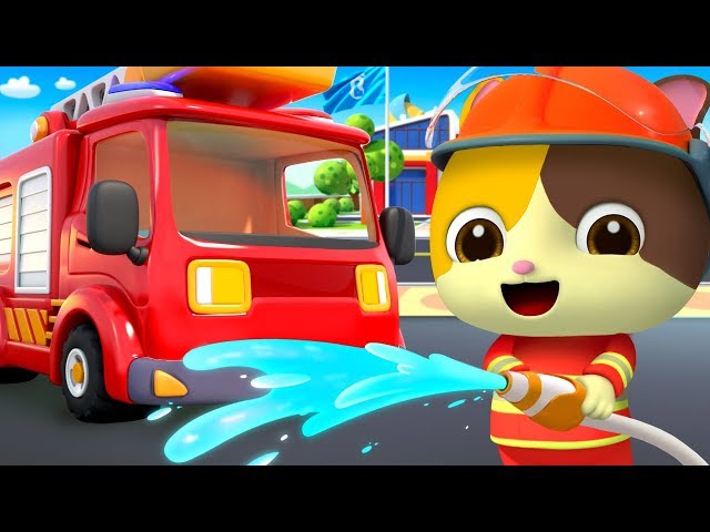 Monster Truck Rescue Team | Fire Truck, Police Car, Ambulance | Nursery Rhymes | Kids Songs |BabyBus