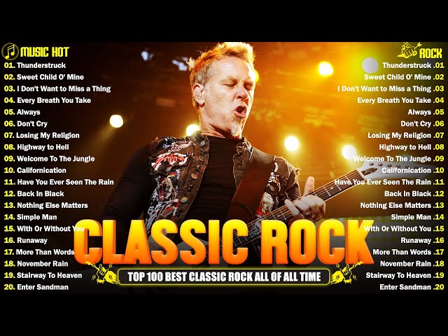 Pink Floyd,The Who,CCR,AC/DC, The Police, Queen,Aerosmith💥Classic Rock Songs Full Album 70s 80s 90s