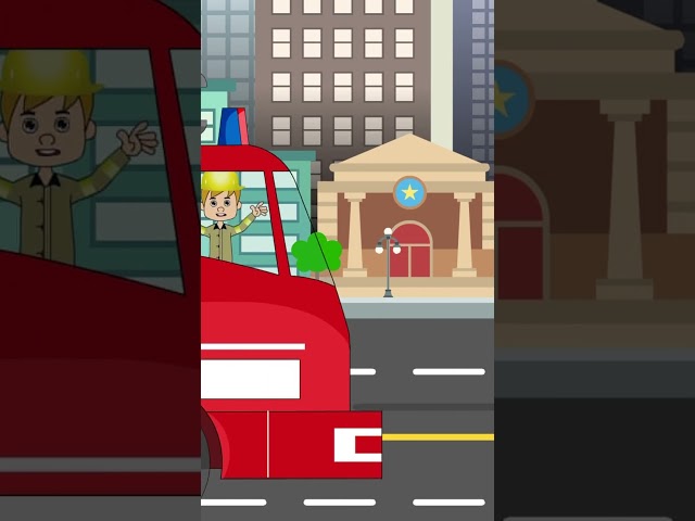 Fire Truck Children's song by Patty Shukla | Fire Safety #short #shorts