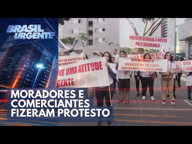 Protesto no centro de São Paulo