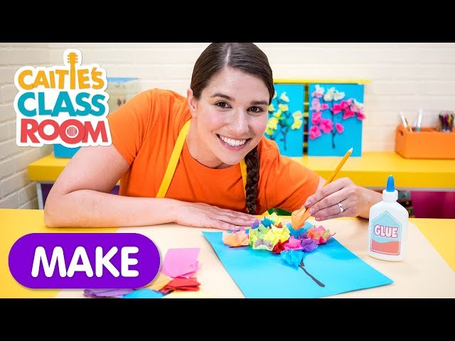 Caitie's Classroom | Tissue Paper Tree | Preschool Craft