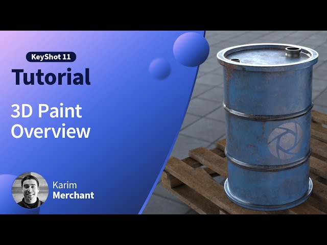 KeyShot Tutorial - 3D Paint Overview