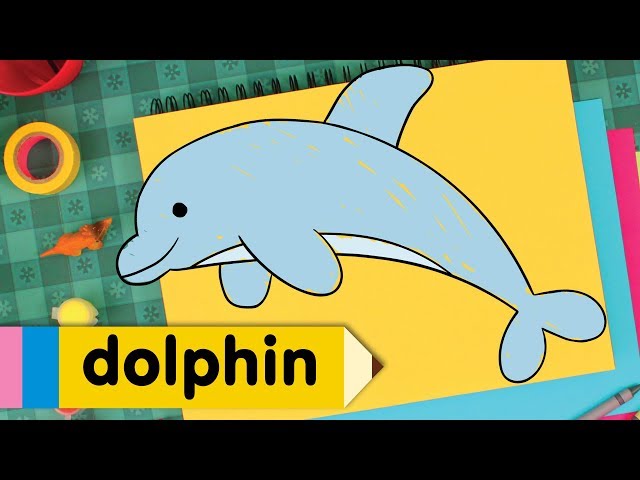 How to Draw A Dolphin | Super Simple Draw | Step By Step