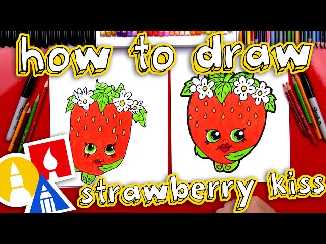 How To Draw Strawberry Kiss Shopkins