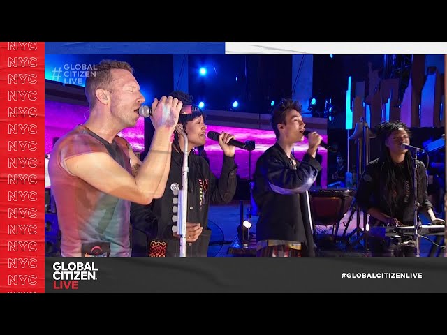 British Rock Band Coldplay Performs "Human Heart" With Special Guests | Global Citizen Live