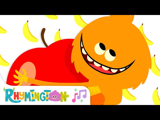 Apples And Bananas | Monster Song for Kids | Rhymington Square