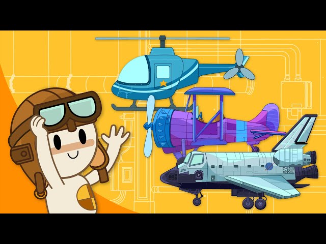 Building Fun Flying Machines at Finley’s Factory! | Planes, Helicopters, & More