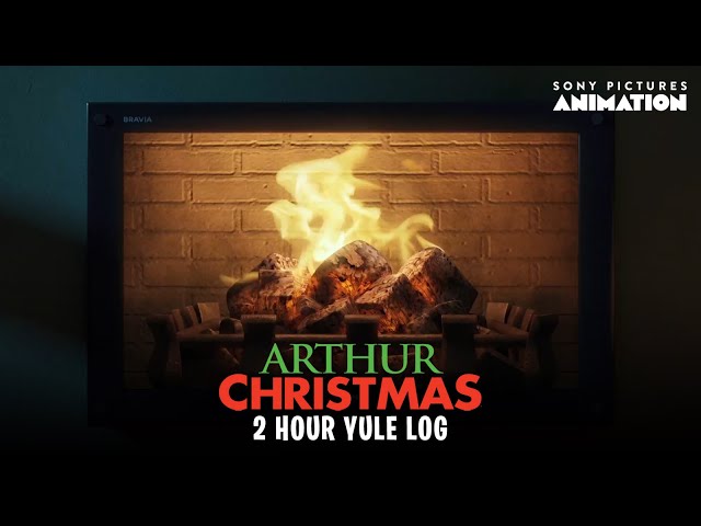 Arthur Christmas | 2-Hour Yule Log | Sony Pictures Animation
