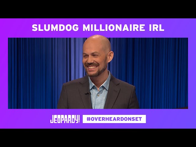 Slumdog Millionaire IRL | Overheard on Set | JEOPARDY!