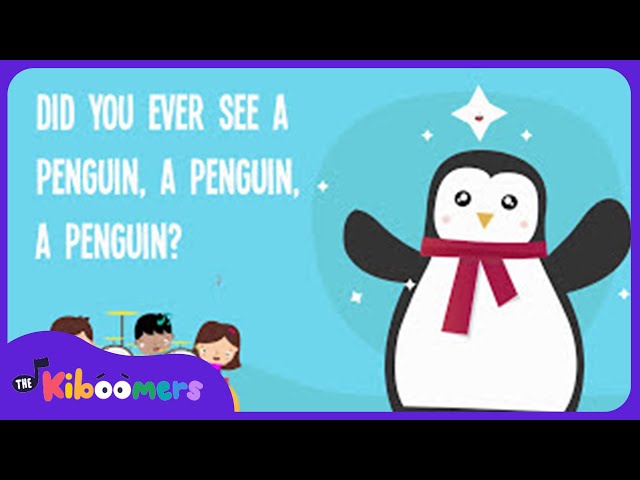 Did You Ever See a Penguin Song Lyric Video - The Kiboomers Preschool Songs & Nursery Rhymes