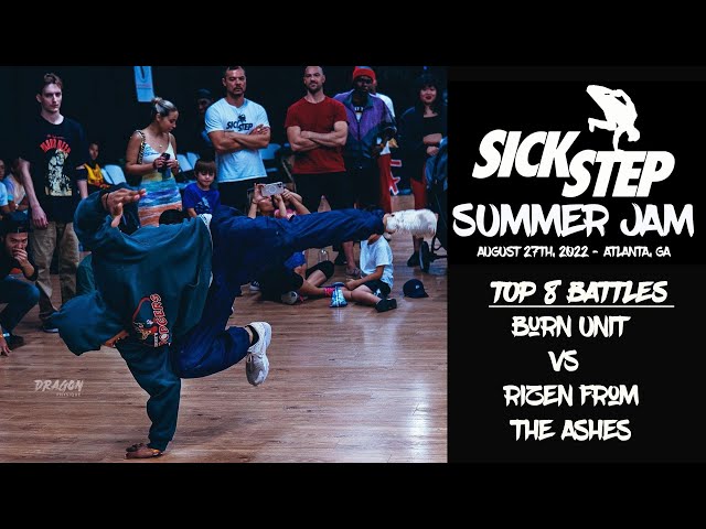 Sick Step Summer Jam 2022 |  Burn Unit vs Rizen From The Ashes battle | Bboy Crumbs