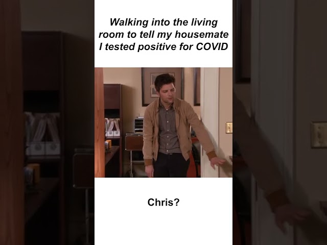 #shorts | telling my housemate i have covid | Parks and Recreation | Comedy Bites