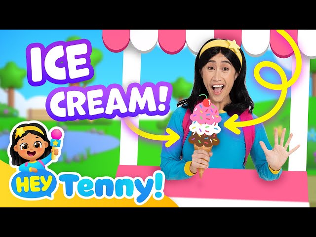 Pretend Play with Ice Cream Stand🍦 | Play with Tenny | Educational Videos for Kids | Hey Tenny!