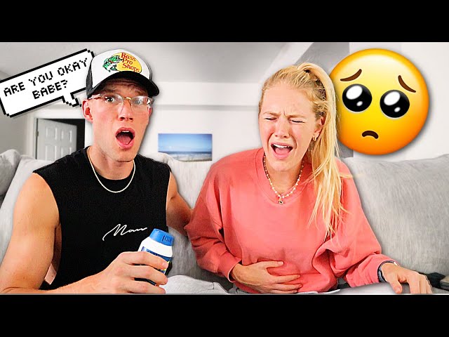 Having BAD PERIOD CRAMPS To See How My Boyfriend Reacts!! *REAL*
