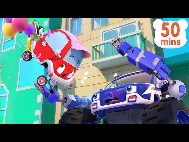 Baby Car's in Danger🚨🚔| Police Car | Safety Cartoon | Monster Truck | Kids Songs | BabyBus