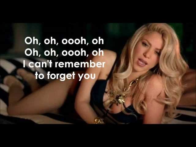 Shakira ft Rihanna  - Can't Remember to Forget You + (Lyrics Video)(Letra)