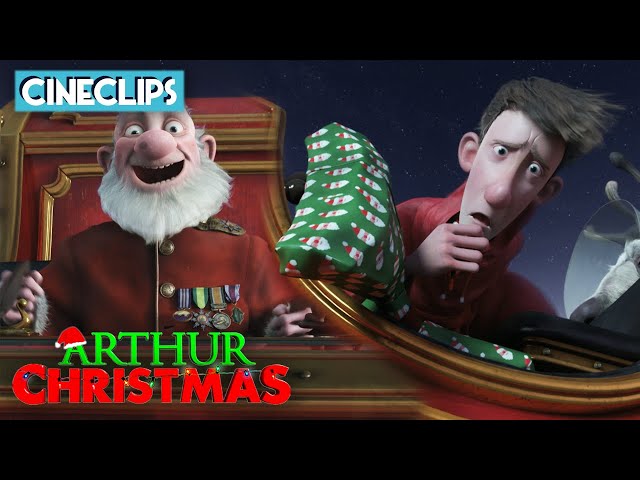Setting Off In The Sleigh | Arthur Christmas | CineClips