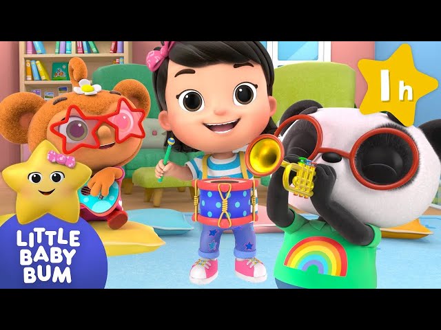 Guess the instrument with Mia! ⭐ LittleBabyBum Nursery Rhymes - One Hour Baby Songs Mix