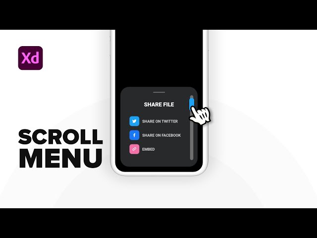 Scroll Menu Animation - Adobe Xd Tutorial