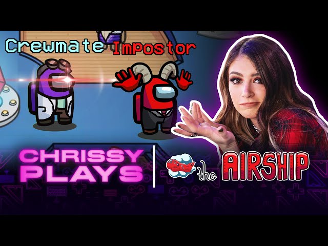Hardcore 3rd Impostor-ing on the NEW Among Us Airship | Chrissy Plays