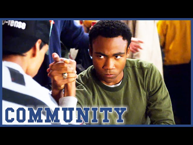 Troy and Abed's Intense Arm Wrestle | Community