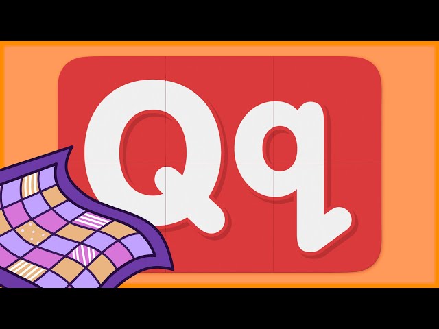 Turn the alphabet tiles to learn words that start with the letter Q! | Turn & Learn ABCs