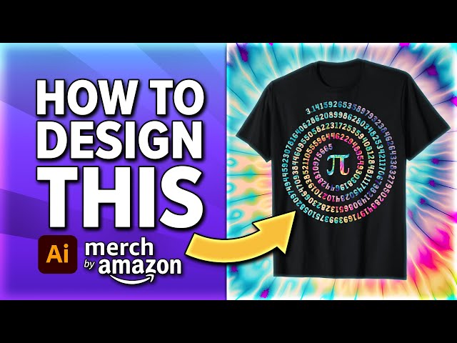 🥧Pi Day Spiral T-Shirt Design Tutorial | Adobe Illustrator