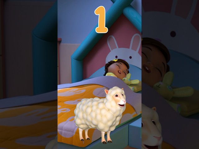 Count Sheep with Nina! 1-2-3 Bedtime Routines! #shorts #cocomelon