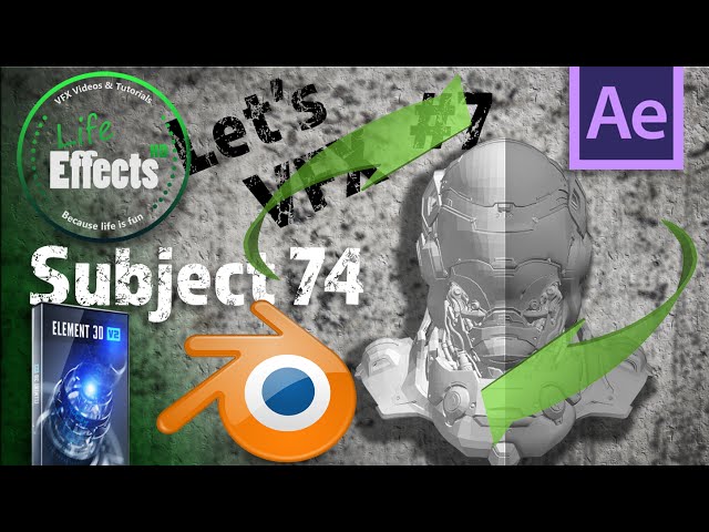 How to use Blender for After Effects and Element 3D  | Let's VFX "Subject 74" #7