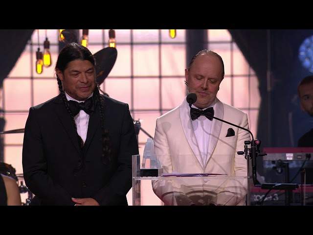 Lars Ulrich and Robert Trujillo from Metallica receive the Polar Music Prize