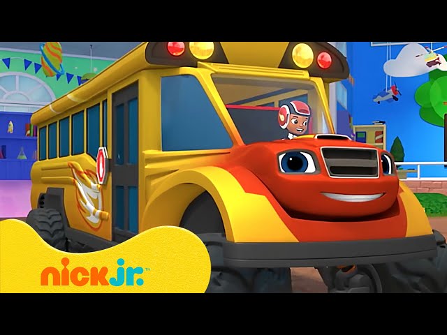 School Bus Blaze Goes Back to School! 🚌 Blaze and the Monster Machines | Nick Jr.