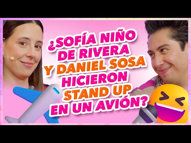 ¿Sofía Niño de Rivera y Daniel Sosa hicieron Stand Up en un avión?