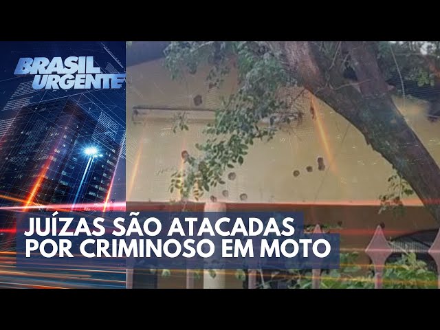 Juízas são atacadas por criminoso em moto | Brasil Urgente