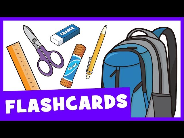 Learn School Supplies | Talking Flashcards