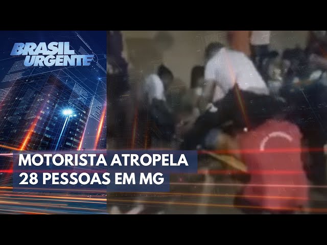 Motorista atropela 28 pessoas em MG I Brasil Urgente