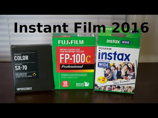 Instant Film YOU Can Shoot in 2016