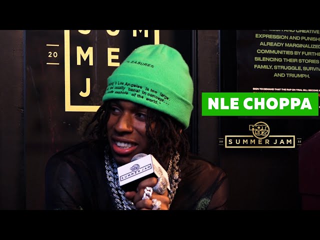 NLE Choppa On Performing In NYC, Fashion, + Helping Justin Bieber  | Summer Jam